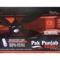 Pak Punjab Admiral Model 4 Blades Inverter RF Technology Remote Control 56 Inch Ceiling Fan - Made in Pakistan.