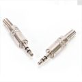 3.5mm 3 Pole Headphone Replacement Jack Male Plug Soldering Connector 2Ps. 