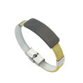 In Stock Can Carve Writing DIY Stainless Steel Simple Titanium Steel Bracelet Men's European and American Fashion Metal Bracelet Couples Bracelet.