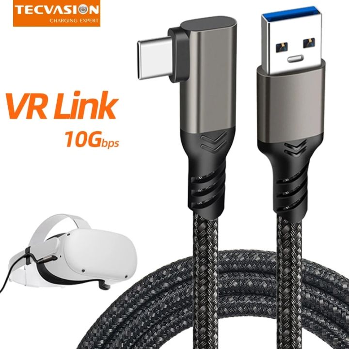 【Flash sale】 USB A to USB C 10Gbps 5m 3m Cable 3A USB3.2 Gen1 Charge for Oculus Link VR Headset Data Transfer USB-A VR Accessorie