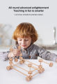 Kids Wooden Toys Insert Bead Tent Castle Building Blocks Children's Wooden Constructor Educational Toys professional design. 