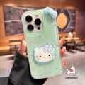 Cartoon Colorful Polka Dot Cute Hello Kitty Bow 3D DIY Doll Bracelet Case Compatible for IPhone 15 14 16 11 12 13 Pro Max XR 7Plus XS Max 16 7 15 8 Plus X SE 2020 New Imd Soft Case. 