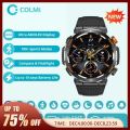 [2023] COLMI V68 1.43'' AMOLED Display Smartwatch 100 Sports Modes Compass Flashlight Men Military Grade Toughness Smart Watch. 