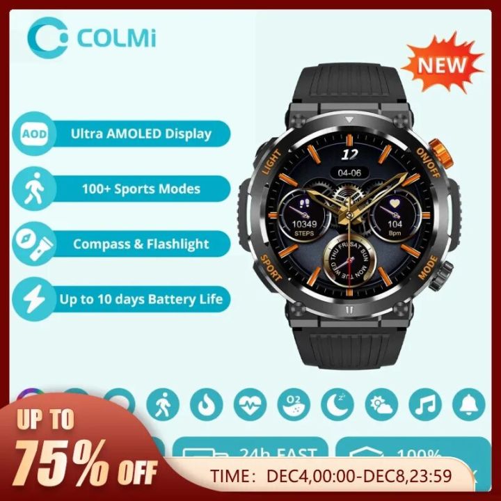%5B2023%5D%20COLMI%20V68%201.43''%20AMOLED%20Display%20Smartwatch%20100%20Sports%20Modes%20Compass%20Flashlight%20Men%20Military%20Grade%20Toughness%20Smart%20Watch%20-%20Image%205