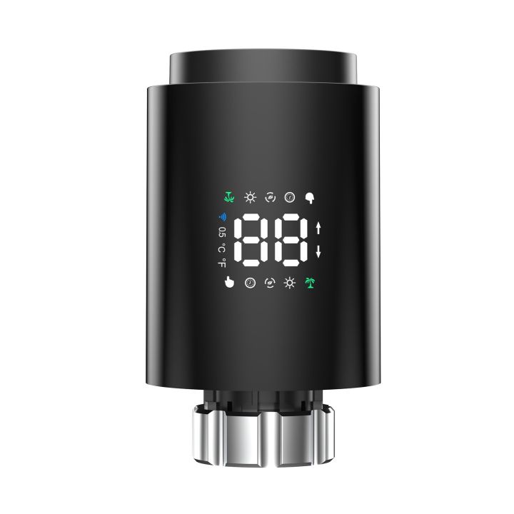 Intelligent temperature regulator with LCD display for radiator ...