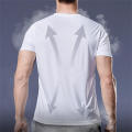 Men's Quick Dry Short Sleeve Shirts Fitness Compression Gym Running Soccer Sportswear Sport Jogging Training Muscle Fit T-Shirt.