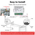 ROVF WiFi Tuya Smart Garage Door Switch Sensors Remote Control Timer work for Alexa Echo Google Home. 