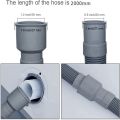 Automatic Drum Washing Machine Drain Hose Fittings, 2 Meter. 