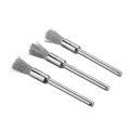 9-piece steel wire brush set Dremel rotary polishing brush cup wheel. 