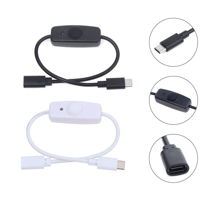 USB%20Type%20C%20With%20ON/OFF%20Switch%20Power%20Button%2030CM%20Charging%20Extension%20Cable%20Universal%20Type-C%20Extension%20Cable%20Demoo%20-%20Image%202