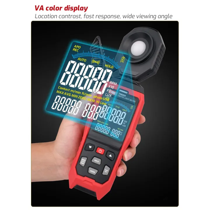 TASI%20TA632A%20LCD%20Digital%20Light%20Meter%20Mini%20Digital%20Lux%20Meter%20Handheld%20Illuminometer%20Luminometer%20Photometer%20Luxmeter%20Light%20Meter%200-200000%20Lux%20-%20Image%205