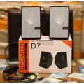 D7 USB SPEAKER D7 Portable Mini Speaker USB 5V 3W Speaker Bass Sound USB 2.0 Channel USB Speaker Home Amplifiers For Computer PC Laptop Notebook Mobile Phone. 