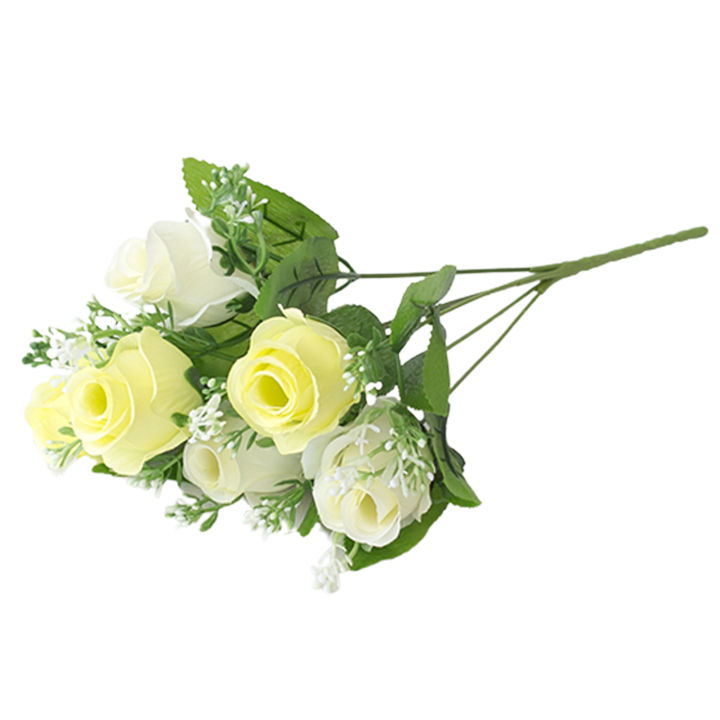 【Wweirdoo】Artificial Flower Fadeless Realistic Easy Manage 6 Vivid Flower Garden