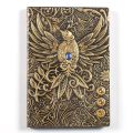 European-style Vintage Embossed Leather Notebook Diary Note Book Notepad Travelers Notatnik Stationery. 