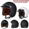 Motorcycle Helmet Vintage Harley 3/4 without Visor Lens (Black L).