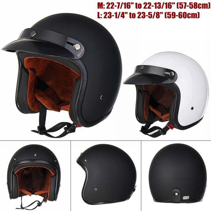 Motorcycle%20Helmet%20Vintage%20Harley%203/4%20without%20Visor%20Lens%20(Black%20L)%20-%20Image%203