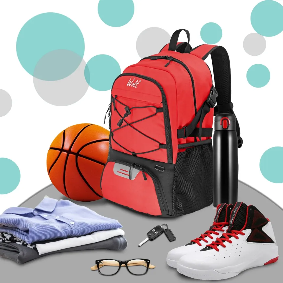 thumbnail image 2 of TANGCORLE Basketball Backpack - Large Sports Bag With Separate Ball & Shoe Compartments 2 of 11