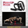 S Shape Push Up Stand Bar For Body Muscle Exercise Hand Grip Trainer Tool 9224 (Random Colour). 