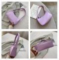 Soft PU Leather Armpit Bags Retro Women’s Bow Handbag Underarm Bag Solid Color Ladies Fashion Design Small Shoulder Bags.