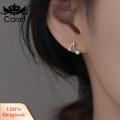 Carat Stud Earrings Five-pointed Star Cubic Zirconia Stud Ear Ring. 