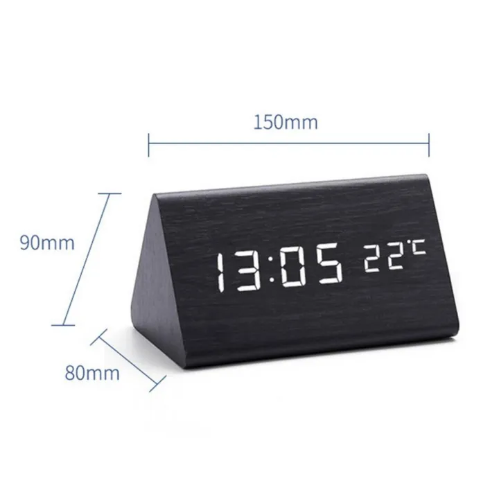 Wooden%20Digital%20Alarm%20Clock%20with%20USB%20Port%20Electric%20Desk%20Clock%20Battery%20Adjustable%20Volume%20Dimmer%20Snooze%2012/24H%20-%20Stylish%20Wood%20D%C3%A9cor%20-%20Image%206