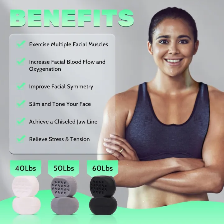 6pcs%2040/50/60Lbs%20Jaw%20Exerciser%20Redefine%20Jawline%20Trainer%20Double%20Chin%20Jawliner%20Facial%20Chew%20Bite%20Muscle%20Anti-stress%20Fitness%20Ba%20-%20Image%206