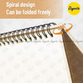Spiral Notebook by OXYNOTE - 8.5 x 5.5 inches - 120 Pages - Double Wire-O Binding. 