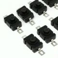 10 pcs Push Switch Vertical 2 Flat Pin Push Button Switch 1.6A 250V. 