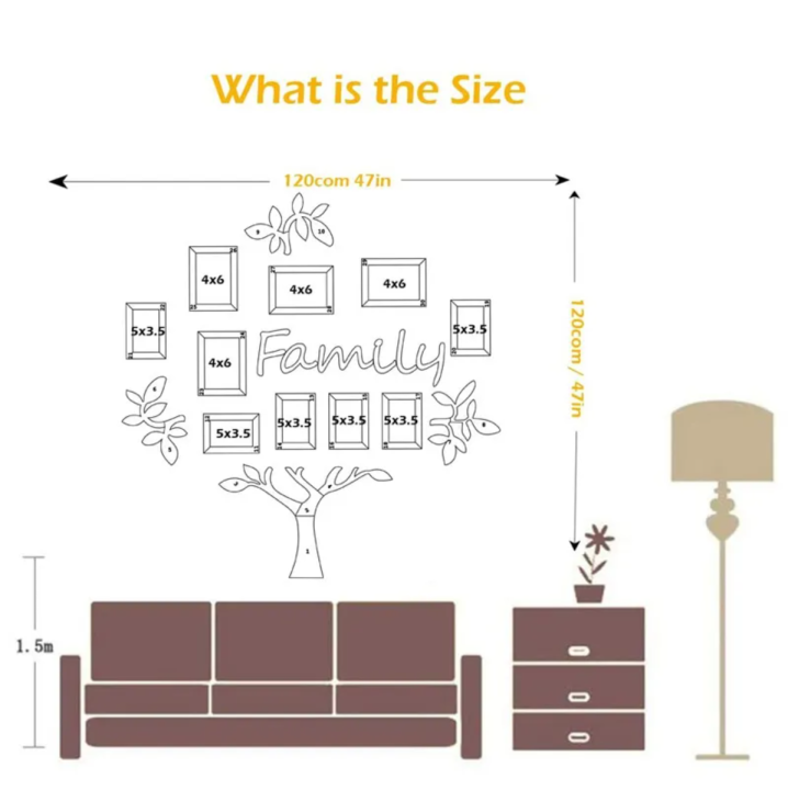 Acrylic%203D%20Family%20Photo%20Frame%20Wall%20Sticker%20Self-adhesive%20Tree%20Collage%20Living%20Room%20Bedroom%20DIY%20Art%20Home%20Decoration%20Accessories%20-%20Image%206