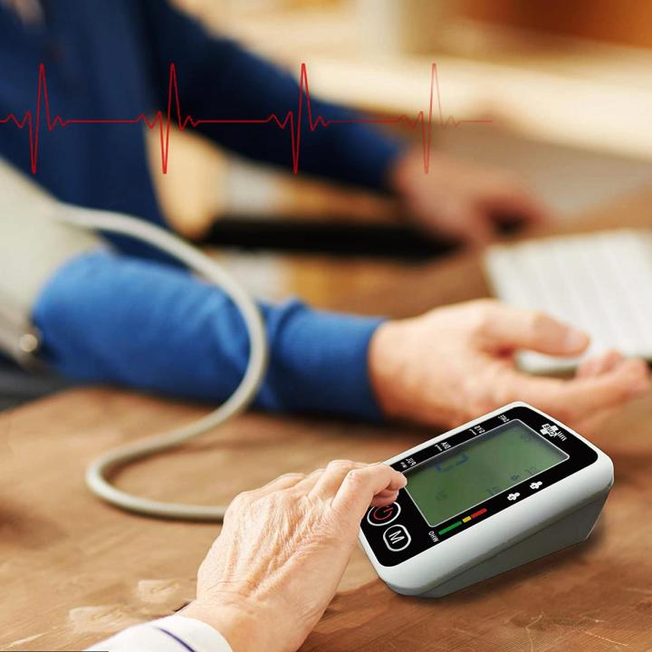 Pulse Reading Monitor Machine Electronic Blood Pressure Monitor Automatic Arm BP Machine & Pulse Rate ...