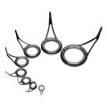 8 Pcs/Set Fishing Rod Guides Tip Fish 5-18Mm Dia Pole Repair Kit. 