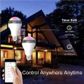 Wifi Led Bulb Speaker Bluetooth Loudspeakers E27 Lamp Dimmable RGB Light Bulb Color Changing Music Player For Home Party Holiday. 