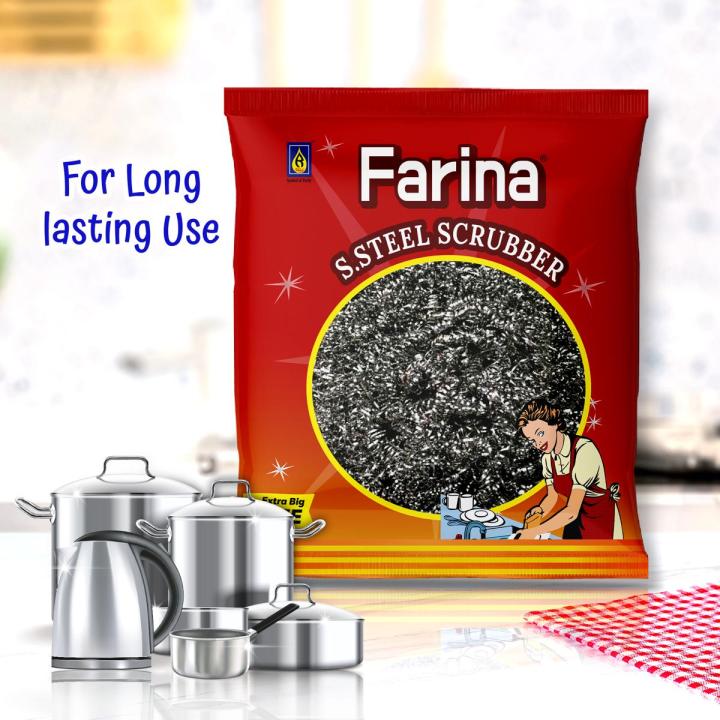 Farina Stainless Still Scourer / Majoni ( 2Pcs )