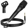 OneOdio ON55 Wired Vocal Microphone with 16.4ft XLR Cable & Mic Clips, ON/Off Switch, Metal Female, Cord Handheld Vocalist Mic for Singing, Speech, Wedding, Outdoor Activity, Guitar Amp, Mixer. 