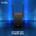 Cudy RE3000 AX3000 Dual Band Wi-Fi 6 Range Extender - Extremely Fast AX3000 Wi-Fi 6 Technology -  OFDMA, Beamforming and MU-MIMO Supported - Work with any standard router or gateway - Gigabit Ethernet ports to connect wired devices. 