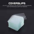 100pcs Transparent Slides Coverslips 22x22mm For Microscope.