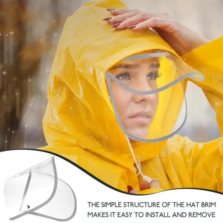 Protective%20Cap%20Replaceable%20Hat%20Brim%20Clear%20Hood%20Raincoat%20Jacket%20Face%20Protector%20Poncho%20Transparent%20Rainproof%20-%20Image%206