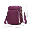 Women Bag Waterproof Shoulder Bag Crossbody Zipper Mobile Phone Lady Female Multifunction Handbag Wrist Purse Womens Pouch.