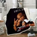 2pac Tupac Fleece Blanket Plush 3d Printed for s Sofa Sherpa Fleece Bedspread Wrap Throw Blanket style-6. 
