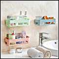 Home Adhesive Shower Shelves Kitchen Seasoning Shelf Bathroom Organizer Basket Adhesive Soap Dish Wall Mount Bathroom Organizer Storage Basket No Punching Storage Rack-Best Rate. 