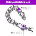 Bicycle Chain Lock, Cannot Be Cut with Bolt Cutters Or Hand Tools, Premium Case-Hardened Security Chain. 