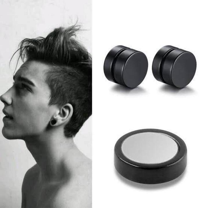Magnetic Non-Piercing 316L Stainless Steel Studs Earrings for Men and Women