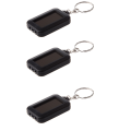 3X Solar-Powered LED Flashlight / Keychain.