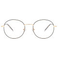 Round Metal optical frames Memory temples bridge medical eye glass smart glasses.