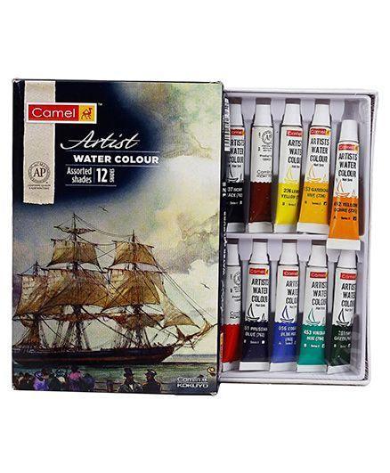 Camel%20Artist%20Water%20Colour%20Paint%2012%20/%2018%20/%2024%20Color%205/9ml%20%20Box%20for%20Professional%20%20Water%20Painting%20-%20Image%203