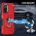 KEYSION Shockproof Case for Redmi Note 11 Pro 5G 11S Ring Stand Phone Back Cover for Xiaomi Redmi Note 10 Pro 10S 10C 9T 9S 9A. 