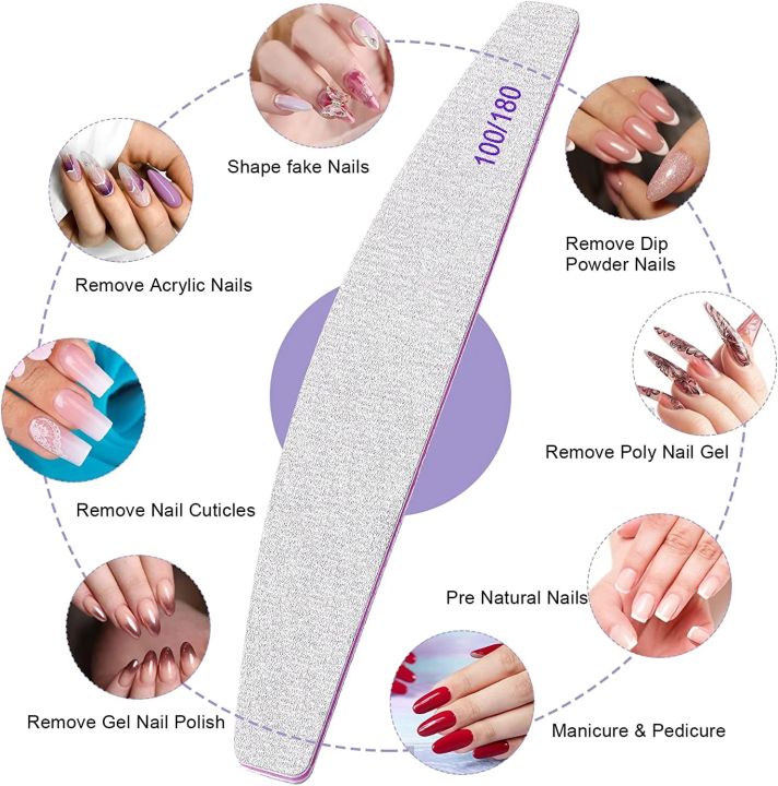 2%20PCS%20Nail%20File%20Professional%20Nail%20Files%20Reusable%20Double%20Sided%20Emery%20Board(100/180%20Grit)%20Nail%20Styling%20Tools%20for%20Home%20and%20Salon%20Vnce%20Lncei%20-%20Image%204