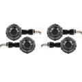 4Pcs Motorcycle Turn Signal Modified LED Two-Color Circular Streamer Turn Signal Indicator with Daytime Running Lights. 