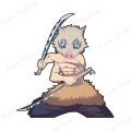 Anime Car Stickers Inosuke Demon Slayer Vinyl Decal for Window Motorcycle Camper Bumper Helmet Truck Laptop Decoration PVC. 