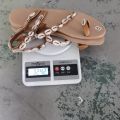 Shell sandals women's summer flat heel bohemian ethnic style flat beach shoes European and American plus size shoes 43 size foreign trade shoes. 
